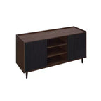 Duane 59.05 Modern 7 Shelf Ribbed Sideboard - Manhattan Comfort