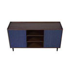Duane 59.05 Modern 7 Shelf Ribbed Sideboard - Manhattan Comfort