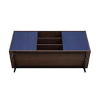 Duane 59.05 Modern 7 Shelf Ribbed Sideboard - Manhattan Comfort