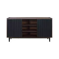 Duane 59.05 Modern 7 Shelf Ribbed Sideboard - Manhattan Comfort