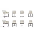 Set of 8 Serena Modern Leatherette Upholstered Dining Chair Set - Manhattan Comfort