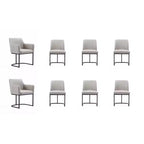 Set of 8 Serena Modern Leatherette Upholstered Dining Chair Set - Manhattan Comfort