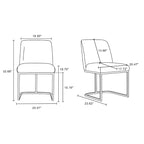 Set of 8 Serena Modern Leatherette Upholstered Dining Chair Set - Manhattan Comfort