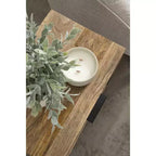 Kate and Laurel Malone Wood and Metal Side Table