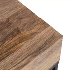 Kate and Laurel Malone Wood and Metal Side Table