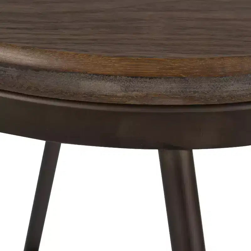 Kate and Laurel Tully Wood and Metal Bar Stools, 4 Pack