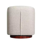 Emma and Oliver Club Style Barrel Accent Chair with 360 Degree Swivel Base and Sloped Armrests