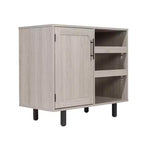 Merrick Lane Bar and Sideboard with Storage Cabinet, Hanging Stemware Holders and Bottle Storage