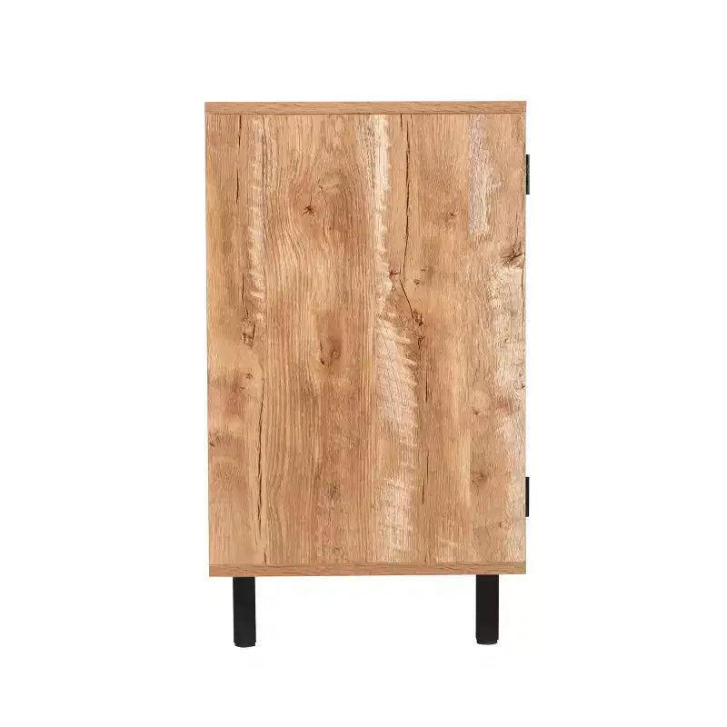 Merrick Lane Bar and Sideboard with Storage Cabinet, Hanging Stemware Holders and Bottle Storage