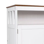 Emma and Oliver 40 Inch Buffet and Sideboard with Open Storage Shelf and Double Door Storage Cabinet