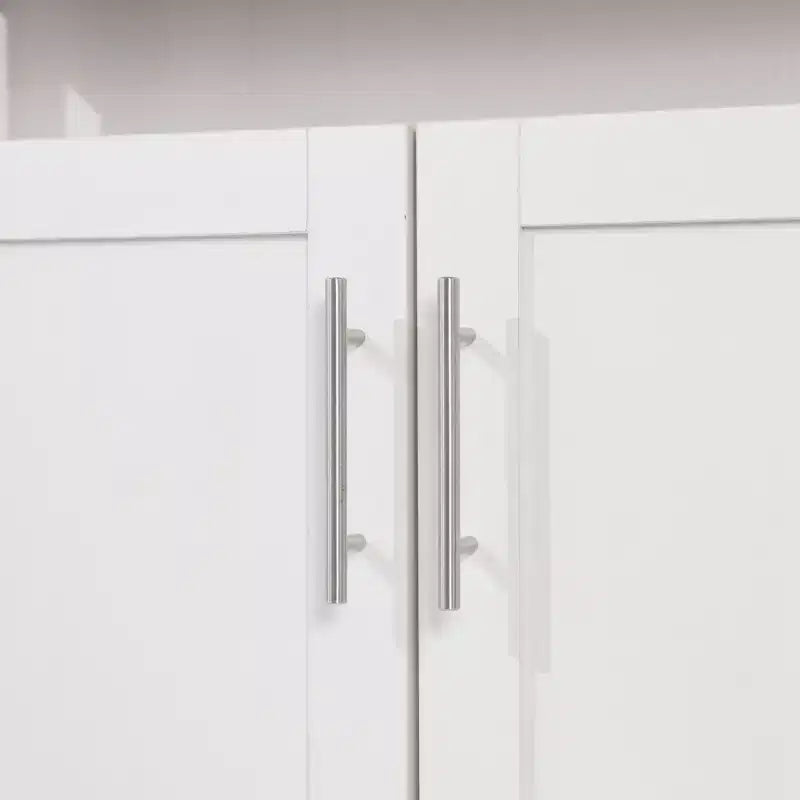 Emma and Oliver 40 Inch Buffet and Sideboard with Open Storage Shelf and Double Door Storage Cabinet