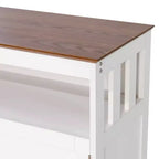 Emma and Oliver 40 Inch Buffet and Sideboard with Open Storage Shelf and Double Door Storage Cabinet