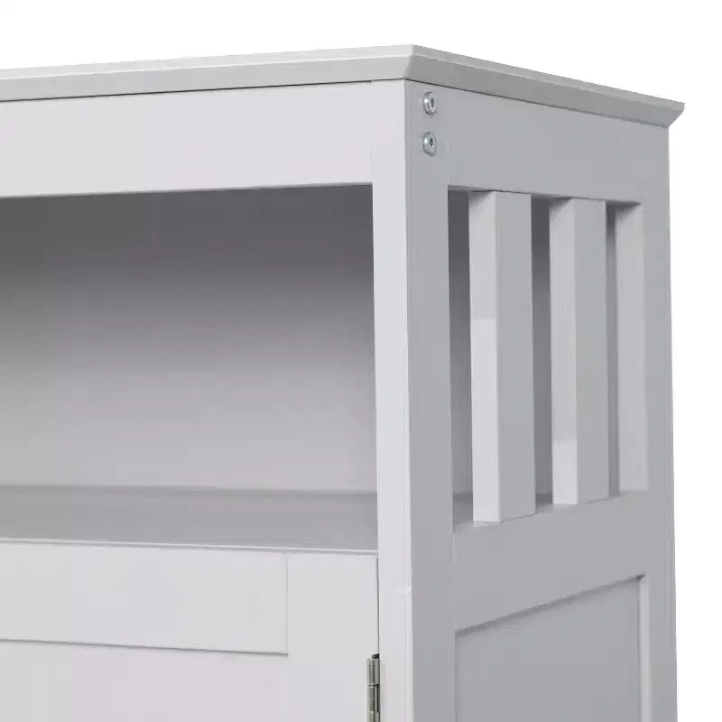 Emma and Oliver 40 Inch Buffet and Sideboard with Open Storage Shelf and Double Door Storage Cabinet