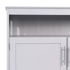 Emma and Oliver 40 Inch Buffet and Sideboard with Open Storage Shelf and Double Door Storage Cabinet