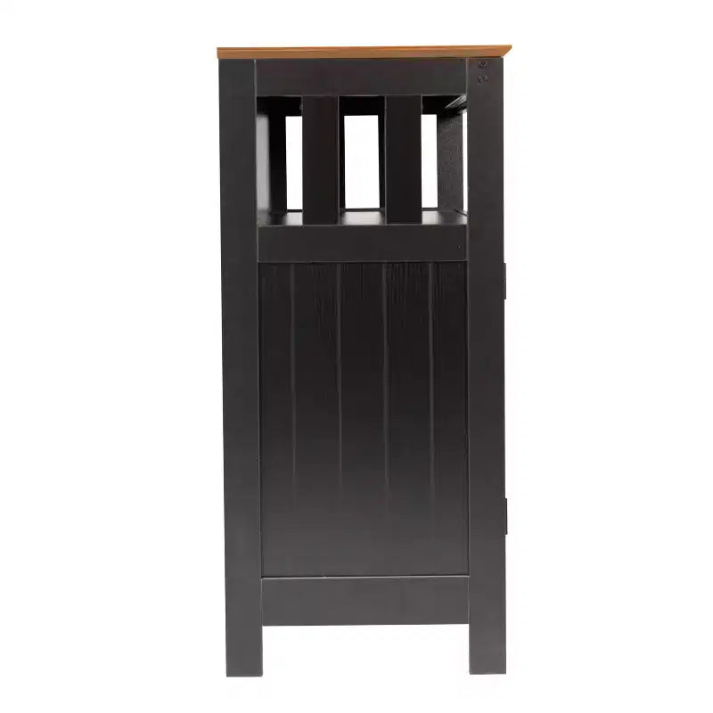Emma and Oliver 40 Inch Buffet and Sideboard with Open Storage Shelf and Double Door Storage Cabinet