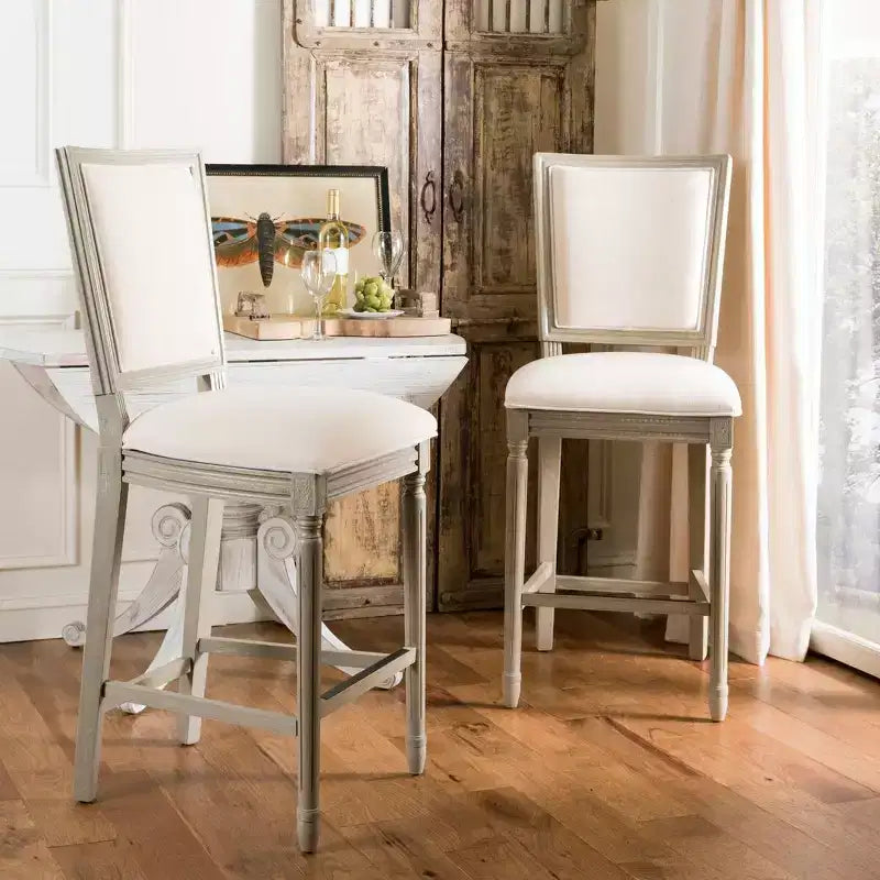 Buchanan Rectangle Bar Stool (Set Of 2) - FOX6246 - Safavieh Couture