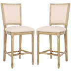 Buchanan Rectangle Bar Stool (Set Of 2) - FOX6246 - Safavieh Couture