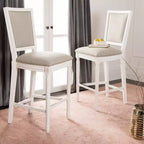 Buchanan Rectangle Bar Stool (Set Of 2) - FOX6246 - Safavieh Couture