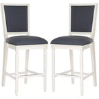 Buchanan Rectangle Bar Stool (Set Of 2) - FOX6246 - Safavieh Couture