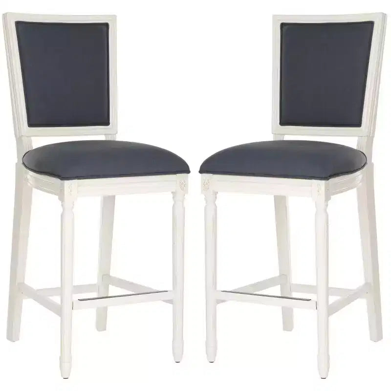 Buchanan Rectangle Bar Stool (Set Of 2) - FOX6246 - Safavieh Couture