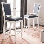 Buchanan Rectangle Bar Stool (Set Of 2) - FOX6246 - Safavieh Couture