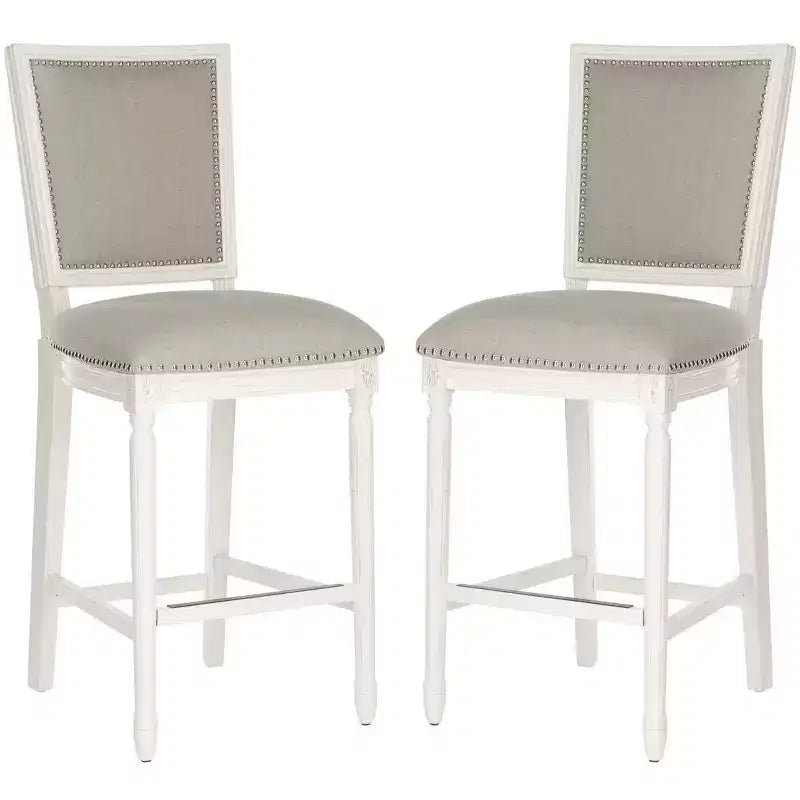 Buchanan Rectangle Bar Stool (Set Of 2) - FOX6246 - Safavieh Couture