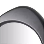 Wooden Abstract Oval Wall Mirror Black - Olivia & May