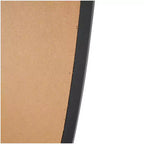 Wooden Abstract Oval Wall Mirror Black - Olivia & May
