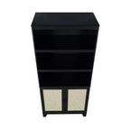 Sheridan Modern 7 Shelf Cane Bookcase - Manhattan Comfort