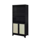 Sheridan Modern 7 Shelf Cane Bookcase - Manhattan Comfort