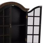 28x22 Traditional Wood Wall Shelf with Arched Shutter Doors - Olivia & May