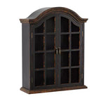 28x22 Traditional Wood Wall Shelf with Arched Shutter Doors - Olivia & May