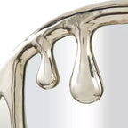 43x36 Aluminum Abstract Drip Wall Mirror with Melting Designed Frame - Olivia & May