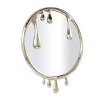 43x36 Aluminum Abstract Drip Wall Mirror with Melting Designed Frame - Olivia & May