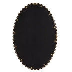 Uttermost Serna Gold Leaf 20 x 30 Beaded Oval Wall Mirror