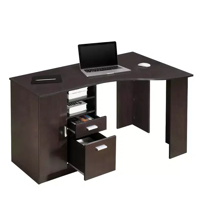 Classic Office Desk with Storage - Techni Mobili
