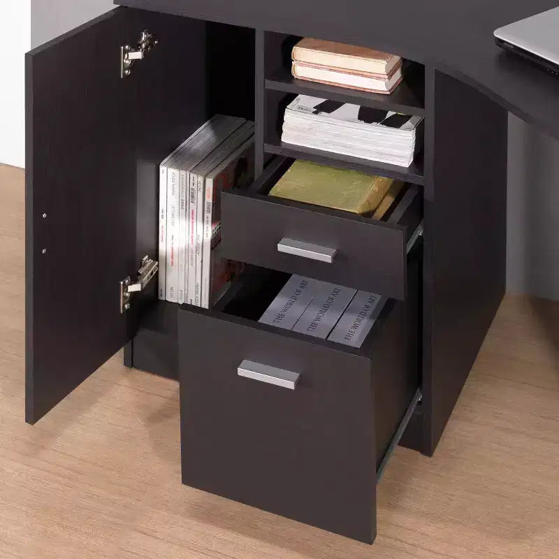 Classic Office Desk with Storage - Techni Mobili