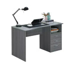 Scrivania per computer classica con cassetti multipli - Techni Mobili