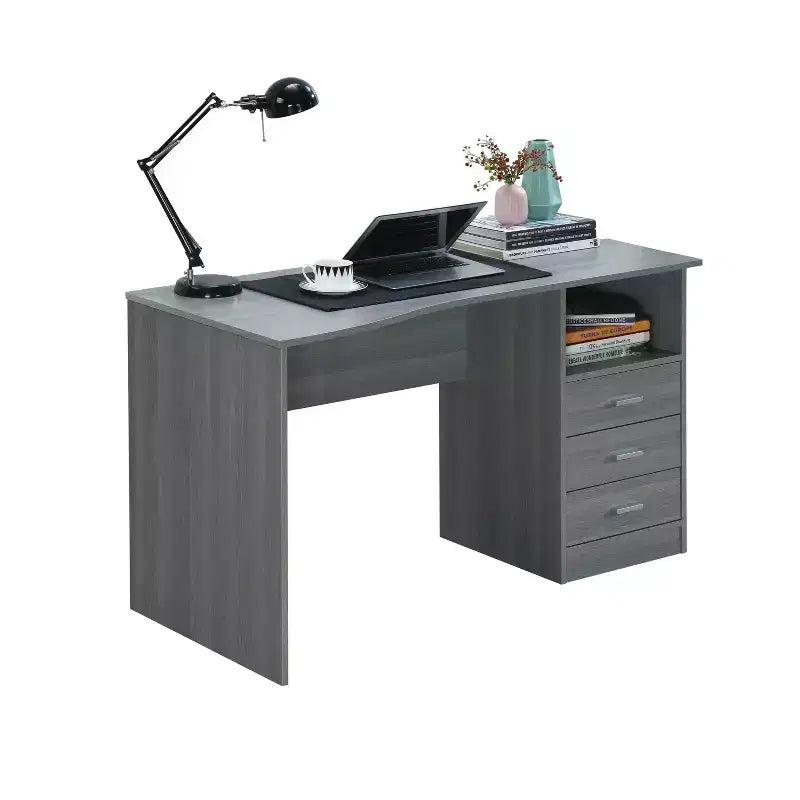 Scrivania per computer classica con cassetti multipli - Techni Mobili
