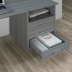 Scrivania per computer classica con cassetti multipli - Techni Mobili