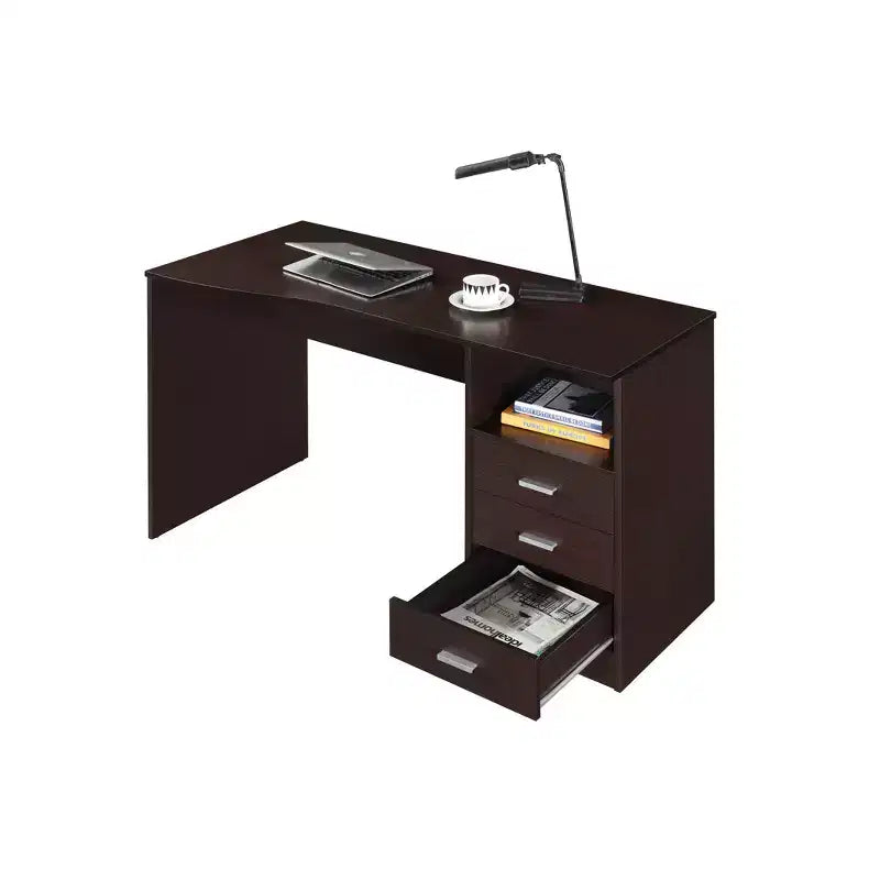 Scrivania per computer classica con cassetti multipli - Techni Mobili