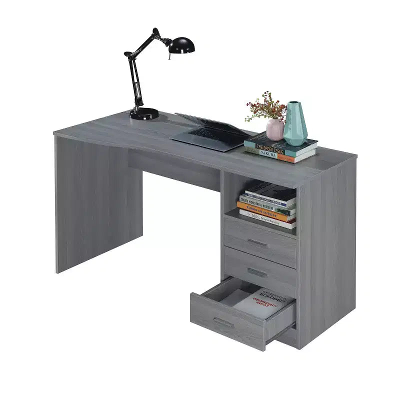Scrivania per computer classica con cassetti multipli - Techni Mobili