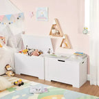 29.9 Inches Wide Farmhouse Style Storage Bench with 2 Safety Hinges, Entryway Shoe Bench for Home Organization