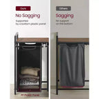 VASAGLE Laundry Hamper Laundry Basket with 2 Pull-Out Bags Laundry Sorter with Shelf