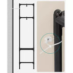 SONGMICS Heavy Duty Clothes Rack 65 Inch Freestanding Portable Wardrobe with Hanging Rails and Shelves Total Load 242 lb Black
