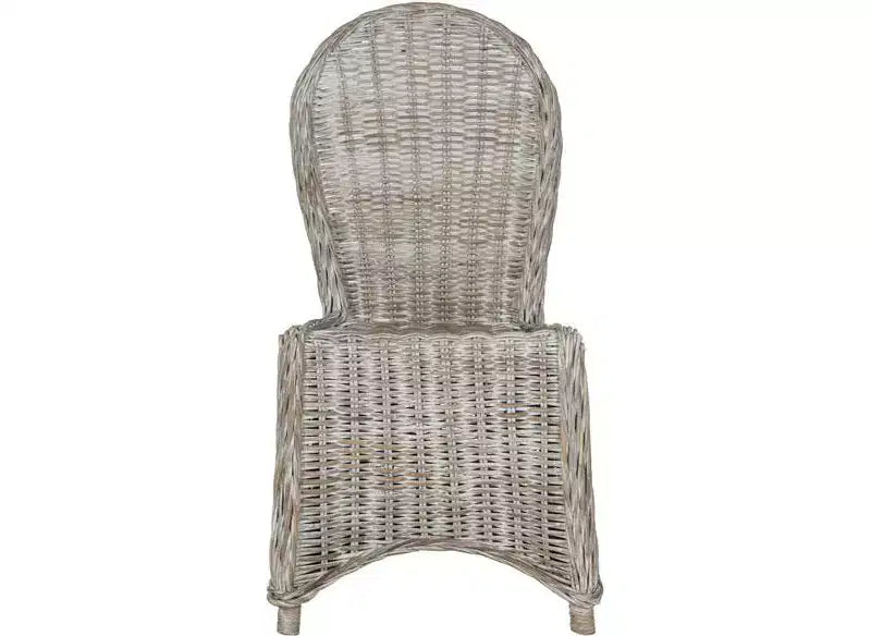 Idola 19 H Wicker Dining Chair (Set of 2) - SEA7004 - White Washed - Safavieh