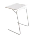 Lexi Home My Comfy TV Table Mate Adjustable Folding - White