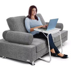 Lexi Home My Comfy TV Table Mate Regolabile Pieghevole - Bianco
