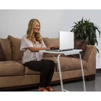 Lexi Home My Comfy TV Table Mate Regolabile Pieghevole - Bianco