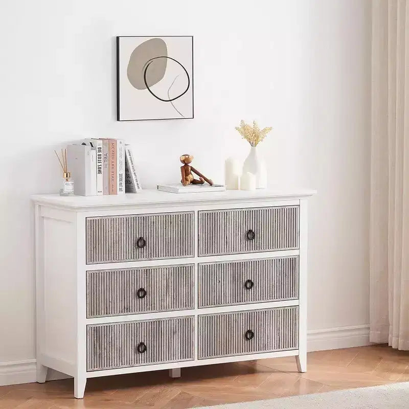 Whizmax Dresser for Bedroom with 5 Drawers, Wide Chest of Drawers, Long Wooden Dresser for Bedroom, Living Room, Hallway, Nursery